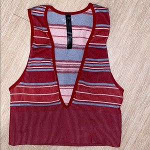 Deep V Neck Crop Top from Urban Outfitters